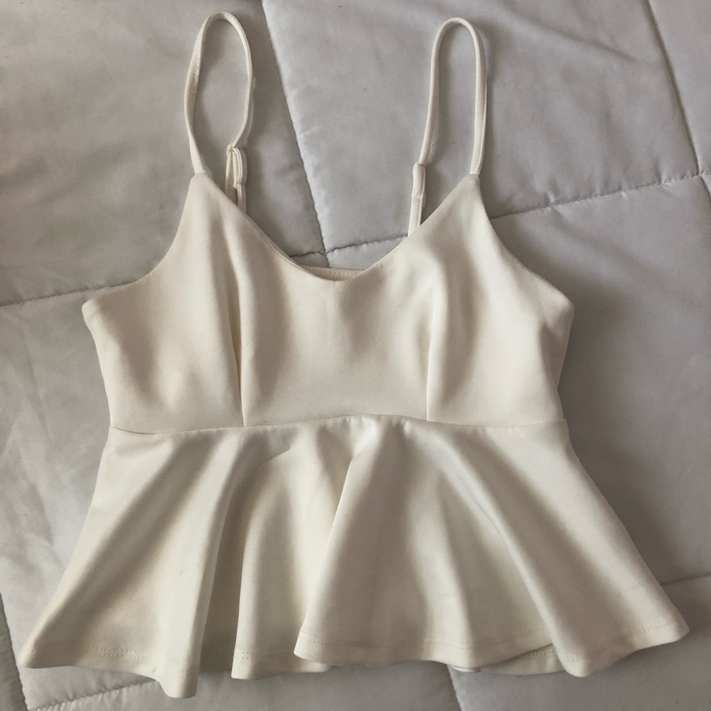 peplum crop top